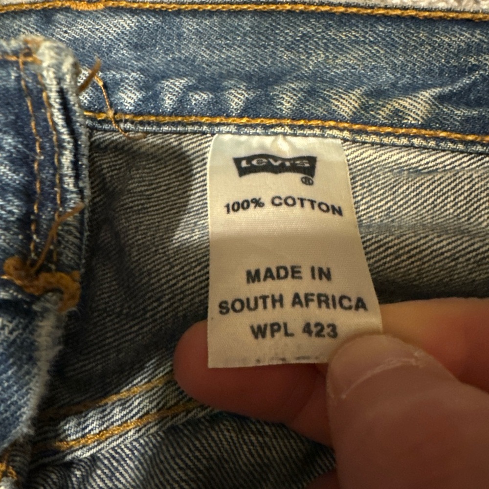 VTG Levis 501 Jeans‎ Mens 40x34 Blue Straight Button Fly Medium Wash Y2K Denim * - Picture 3 of 12